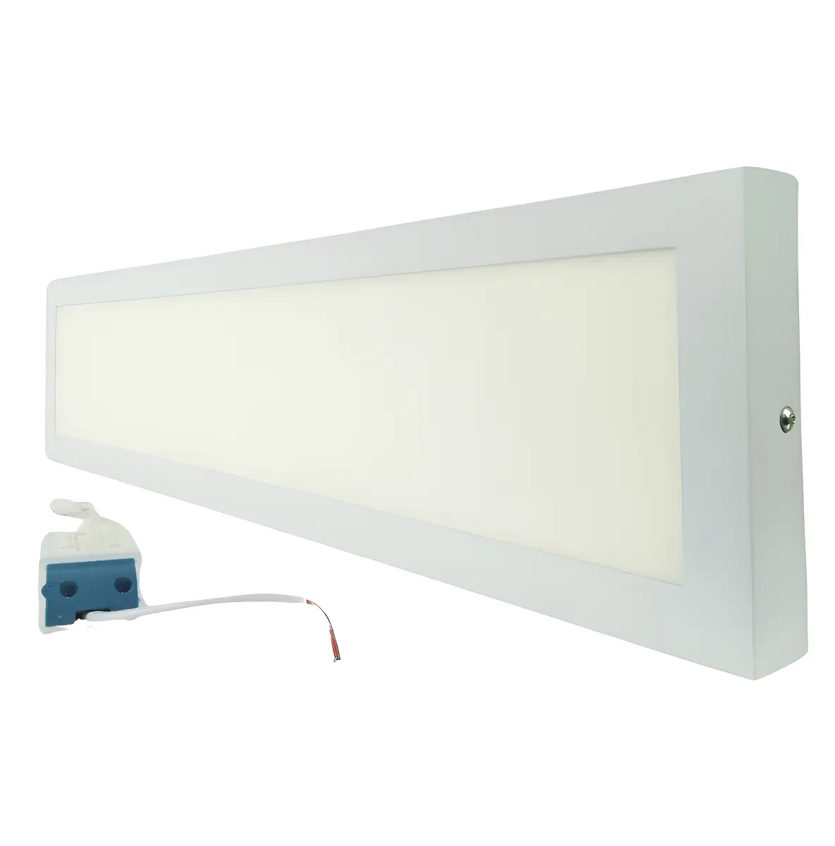 Plafon Sobrepor Led Retangular 10×60 Branco Frio 6500k