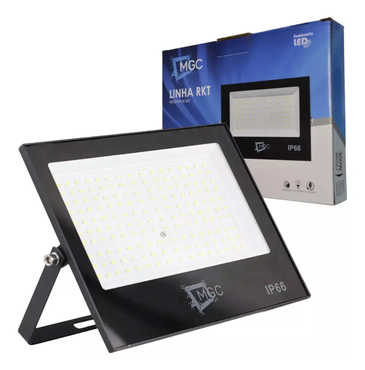 Refletor Holofote Led 300w Luz Fria Prova D’água Ip66 6500k