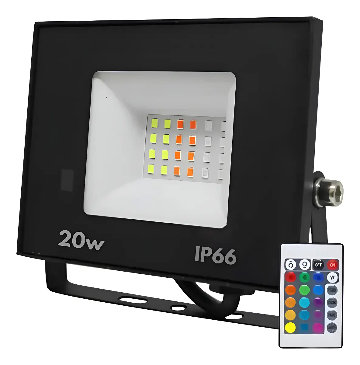 Refletor Led Holofote 30w Bivolt Rgb Prova Dagua Colorido